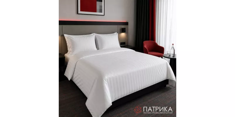 Постельное белье из страйп-полисатина (90 г/м²)
